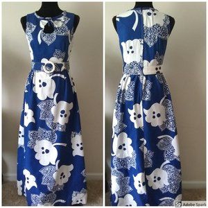 Vintage 1960's Hawaiian Maxi Dress by Alex Coleman